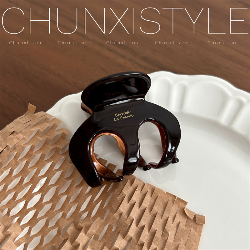 Klip za kosu u obliku morskog psa, materijal: octena kiselina, stil: trokut-križ, završna obrada: pečeni premaz, za žene