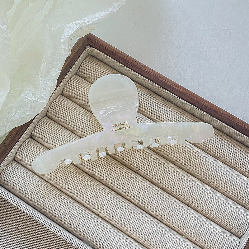 Clip de păr din acid acetic — clip cu priză, realizat manual, stil Maillard pădure pentru femei