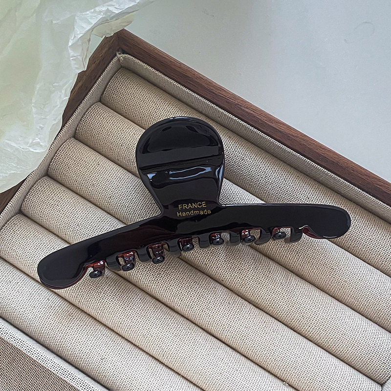 Clip de păr din acid acetic — clip cu priză, realizat manual, stil Maillard pădure pentru femei