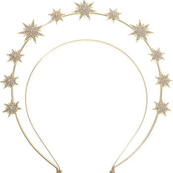 Headpiece od legure, ručna izrada, ženski stil, nevini halo dizajn, za plesne nastupe