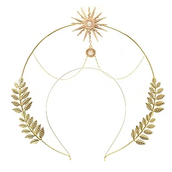 Headpiece od legure, ručna izrada, ženski stil, nevini halo dizajn, za plesne nastupe