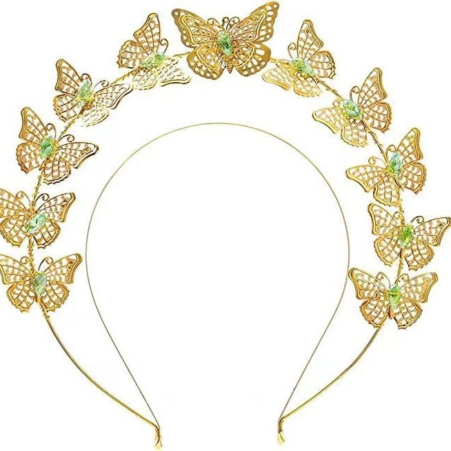 Headpiece od legure, ručna izrada, ženski stil, nevini halo dizajn, za plesne nastupe