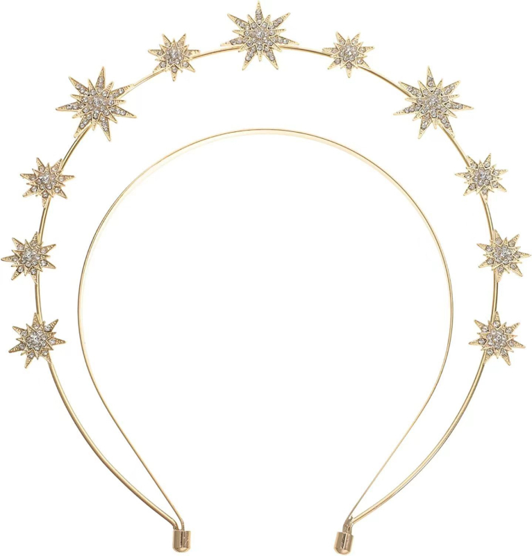 Headpiece od legure, ručna izrada, ženski stil, nevini halo dizajn, za plesne nastupe