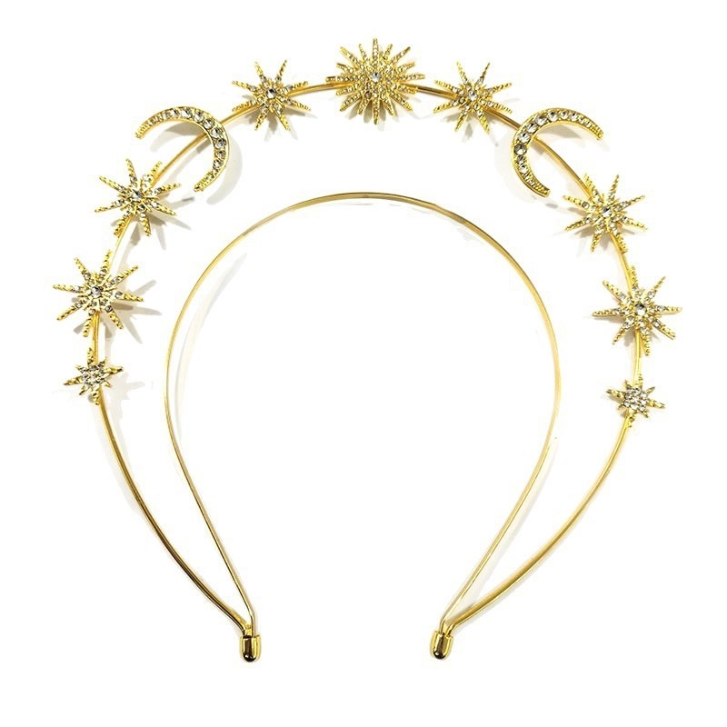 Headpiece od legure, ručna izrada, ženski stil, nevini halo dizajn, za plesne nastupe