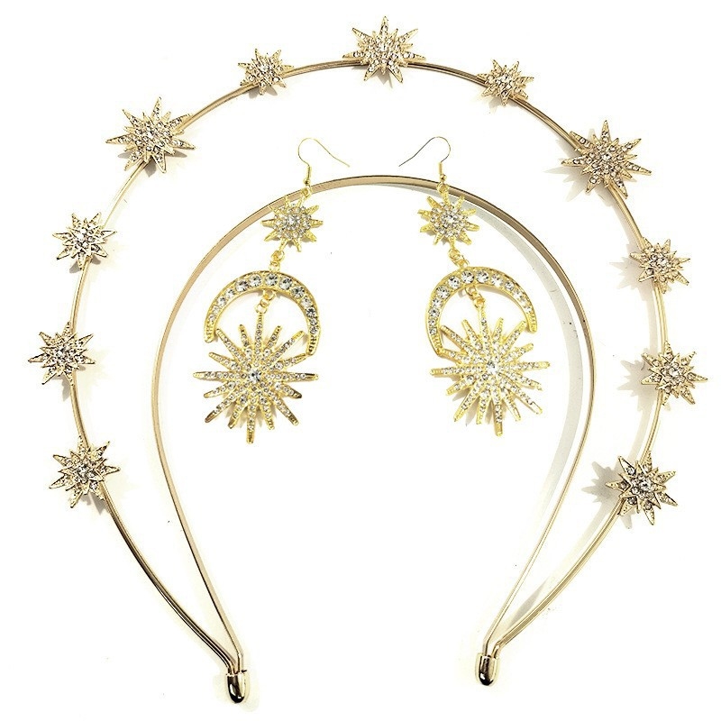 Headpiece od legure, ručna izrada, ženski stil, nevini halo dizajn, za plesne nastupe