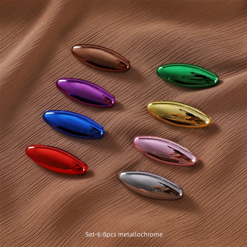 Plastična broš za šal – geometrijski dizajn, elektroplatirana površina, ženski stil, dvostruka upotreba