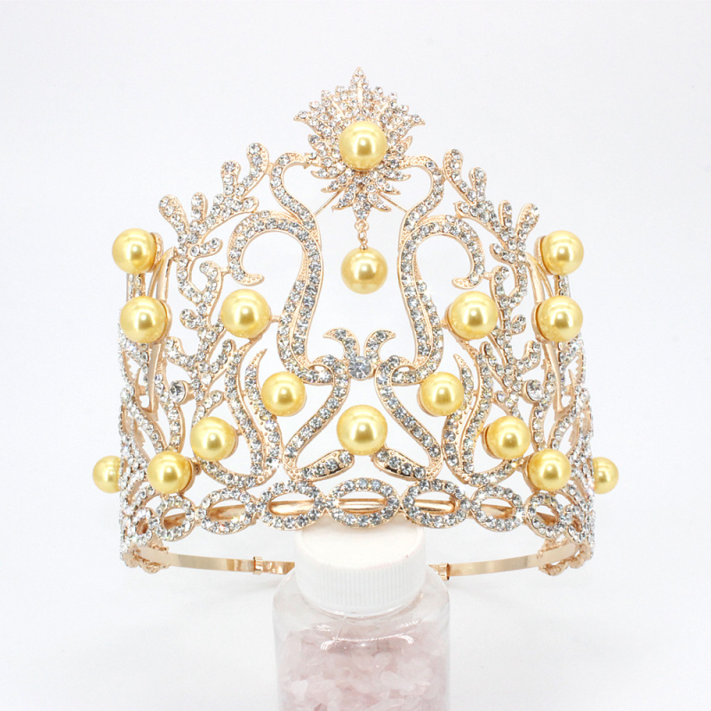 Prilagodljiva egzotična unisex kruna za pozornicu – legura, elektroplatiranje, dijamantna obrada, vjenčana tiara, prilagodljiva