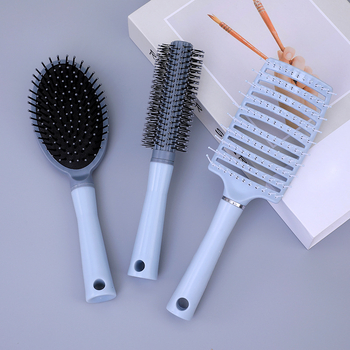 Õhupadjaga kamm peanaha massaažiks, juukselokide stiilimise komplekt, plastik, bränd AVDNDEA