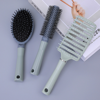 Õhupadjaga kamm peanaha massaažiks, juukselokide stiilimise komplekt, plastik, bränd AVDNDEA