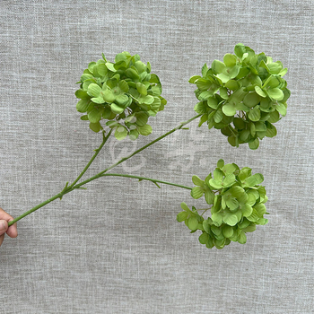 3-pealine siid hortensia kimp, käsitöödetailid, pulmadeks saali dekoreerimiseks