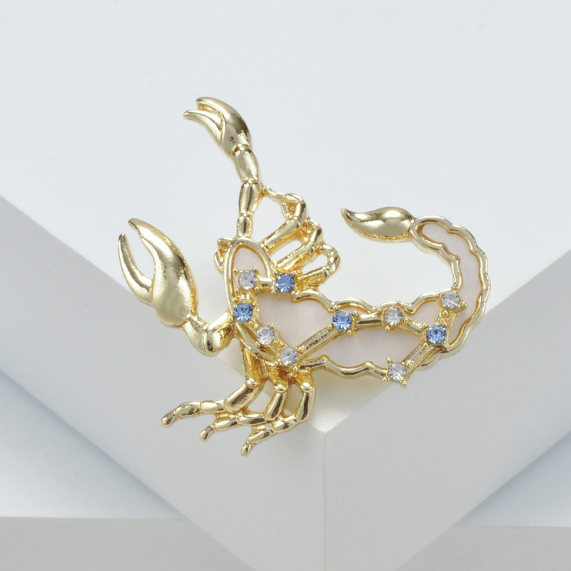 12 Zodiako ženklų serijos segtukas, lydinys, konstelacijos ir gyvūnų formos, elektroplakavimas, antiekspozicija