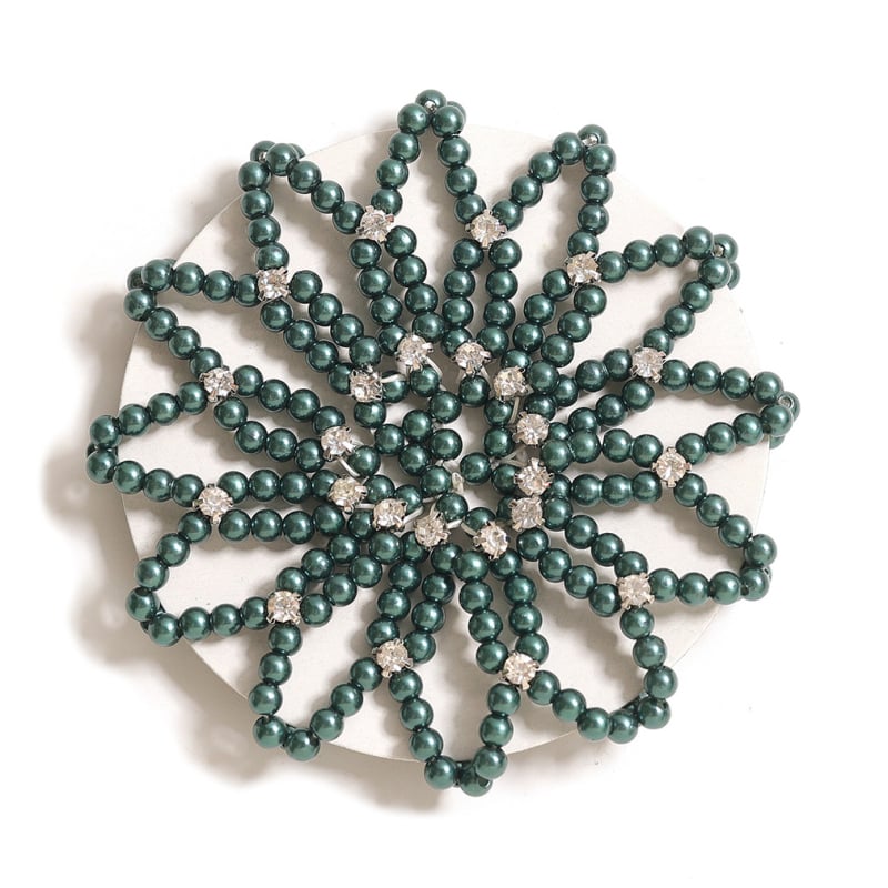 Pärlidega juuksevõrk tantsuetenduste jaoks, käsitsi kootud, moekas stiil, naistele, tootmiskoode H2706