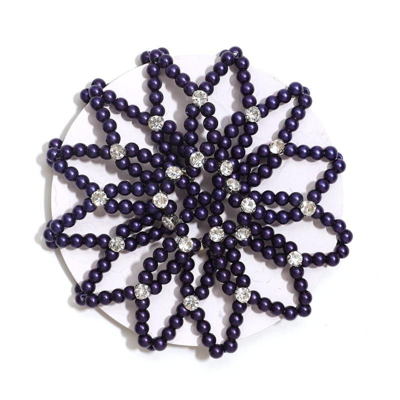 Pärlidega juuksevõrk tantsuetenduste jaoks, käsitsi kootud, moekas stiil, naistele, tootmiskoode H2706