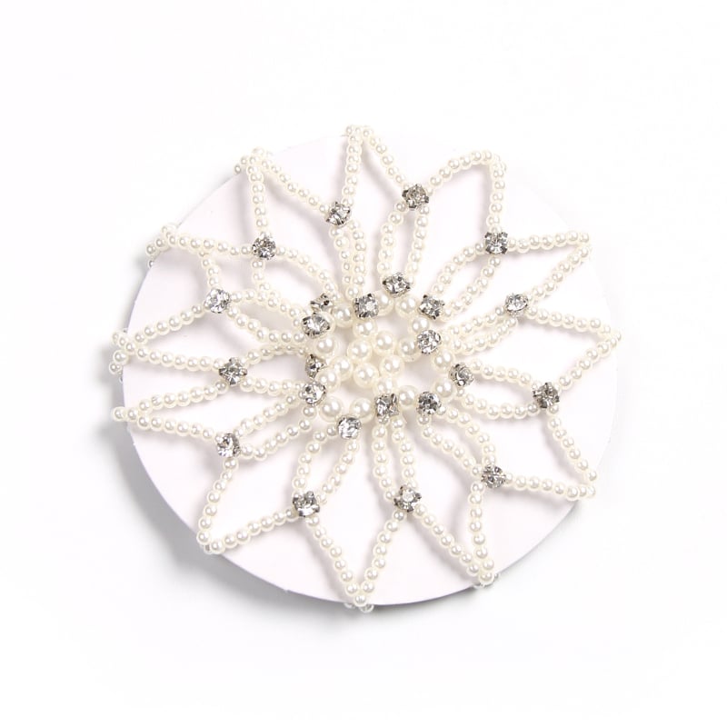 Pärlidega juuksevõrk tantsuetenduste jaoks, käsitsi kootud, moekas stiil, naistele, tootmiskoode H2706