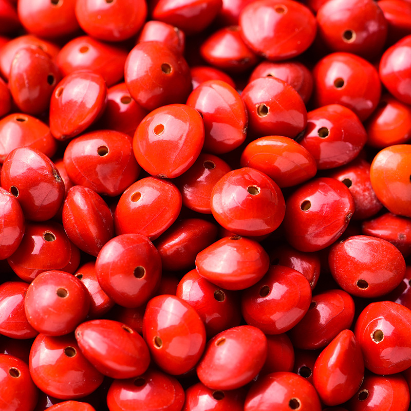 DIY ékszerekhez Bodhi magvak akácból — kézzel készített, lyukas gyöngyök karkötőkhez