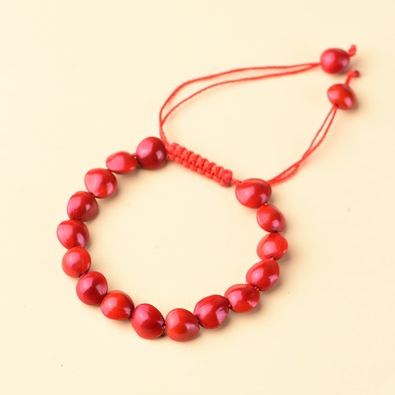 DIY ékszerekhez Bodhi magvak akácból — kézzel készített, lyukas gyöngyök karkötőkhez