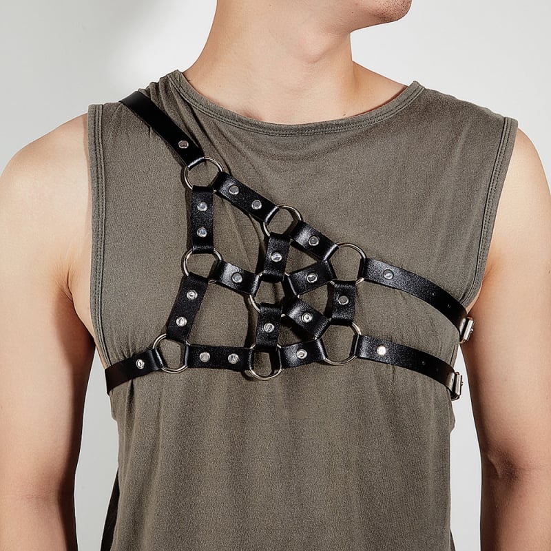 Мъжки кожени презрамки, ръчно изработени, стил модерен, NK001, Qianmianlang