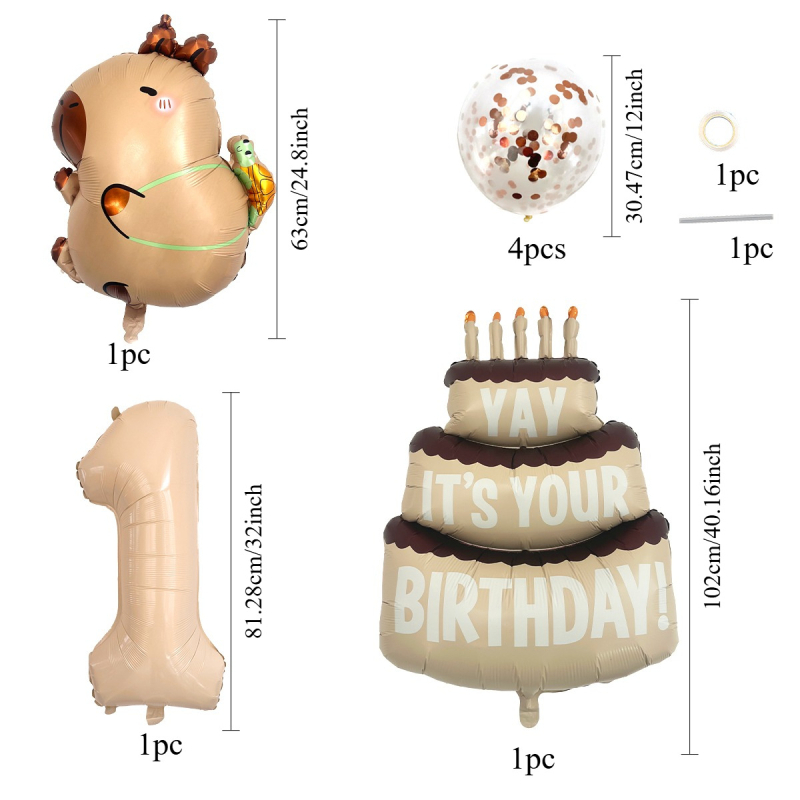 Μπαλόνι από αλουμινόφυλλο, σχήμα εξωγήινου ζώου σε καρτούν, διακόσμηση γενεθλίων