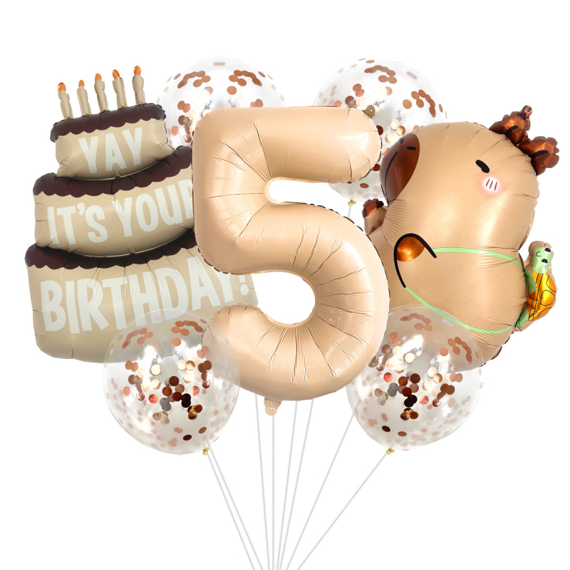 Μπαλόνι από αλουμινόφυλλο, σχήμα εξωγήινου ζώου σε καρτούν, διακόσμηση γενεθλίων