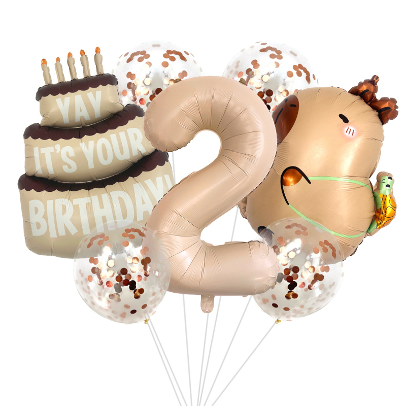 Μπαλόνι από αλουμινόφυλλο, σχήμα εξωγήινου ζώου σε καρτούν, διακόσμηση γενεθλίων