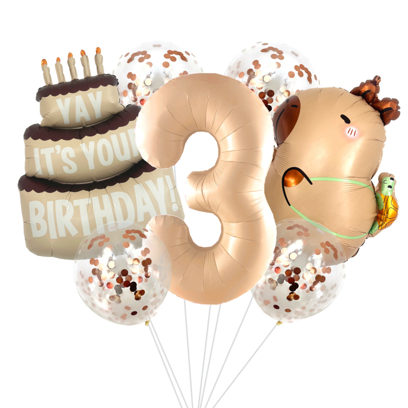 Μπαλόνι από αλουμινόφυλλο, σχήμα εξωγήινου ζώου σε καρτούν, διακόσμηση γενεθλίων