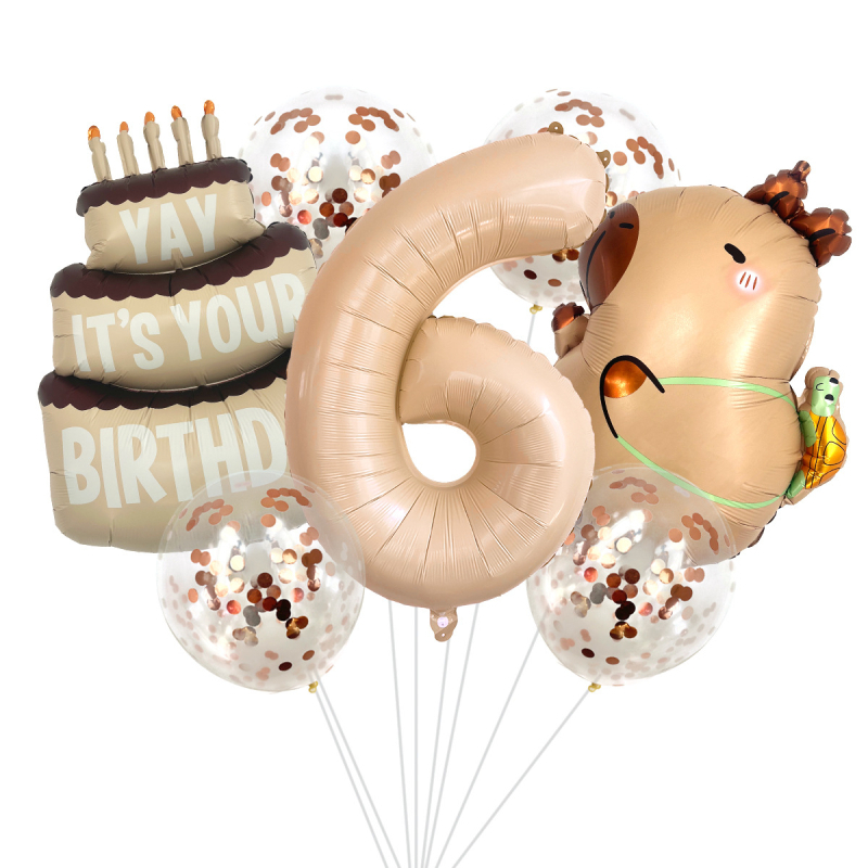 Μπαλόνι από αλουμινόφυλλο, σχήμα εξωγήινου ζώου σε καρτούν, διακόσμηση γενεθλίων