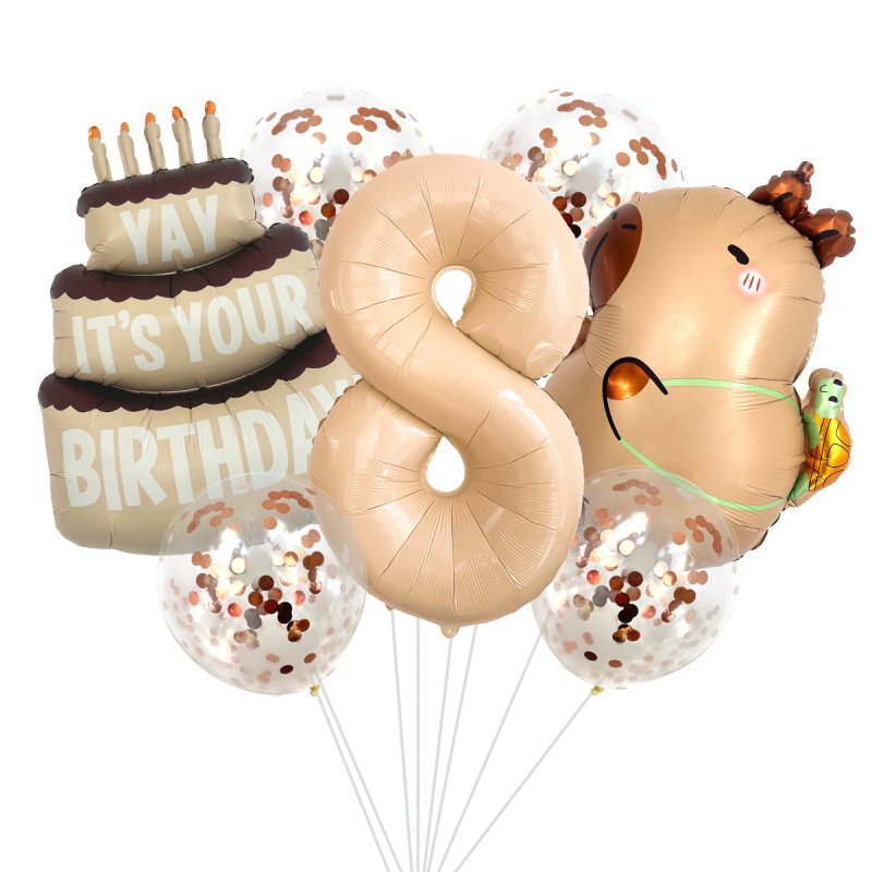 Μπαλόνι από αλουμινόφυλλο, σχήμα εξωγήινου ζώου σε καρτούν, διακόσμηση γενεθλίων