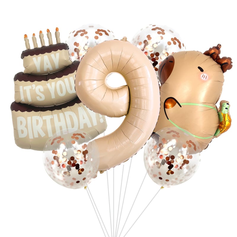 Μπαλόνι από αλουμινόφυλλο, σχήμα εξωγήινου ζώου σε καρτούν, διακόσμηση γενεθλίων