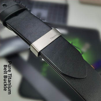 Xinxin Titanium prsten za pojas i igličasta kopča — čisto titan, otporno na koroziju, udoban