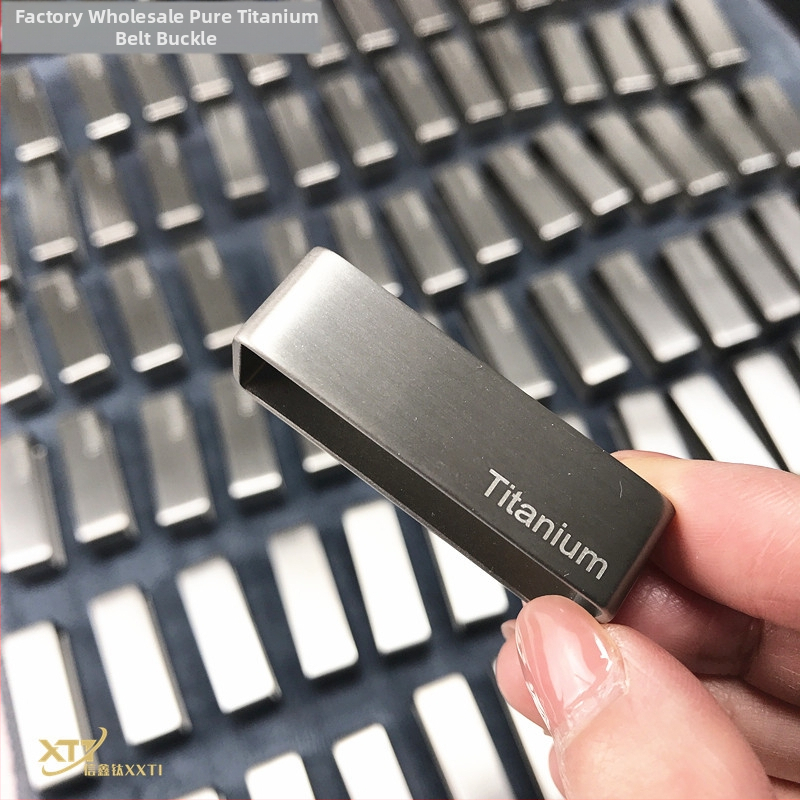 Xinxin Titanium prsten za pojas i igličasta kopča — čisto titan, otporno na koroziju, udoban