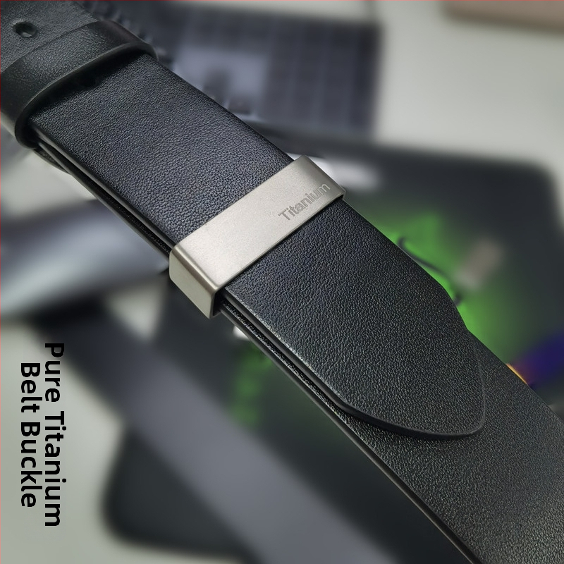 Xinxin Titanium prsten za pojas i igličasta kopča — čisto titan, otporno na koroziju, udoban