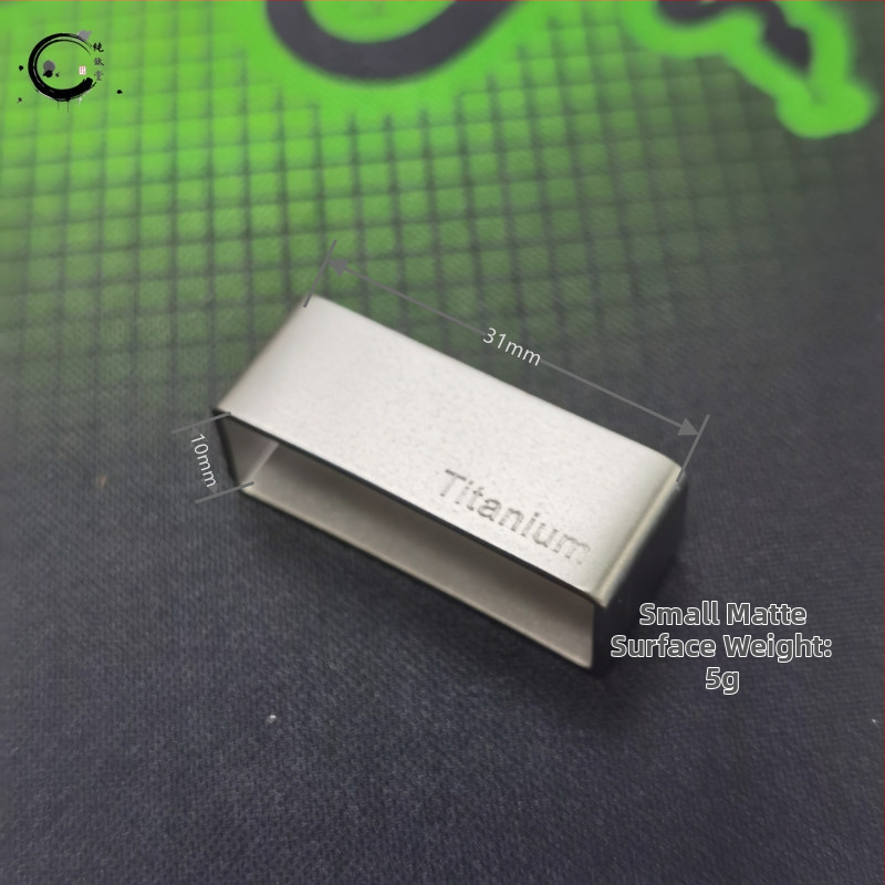 Xinxin Titanium prsten za pojas i igličasta kopča — čisto titan, otporno na koroziju, udoban