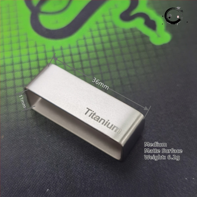 Xinxin Titanium prsten za pojas i igličasta kopča — čisto titan, otporno na koroziju, udoban