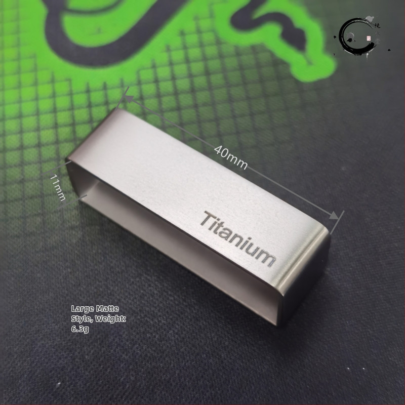 Xinxin Titanium prsten za pojas i igličasta kopča — čisto titan, otporno na koroziju, udoban