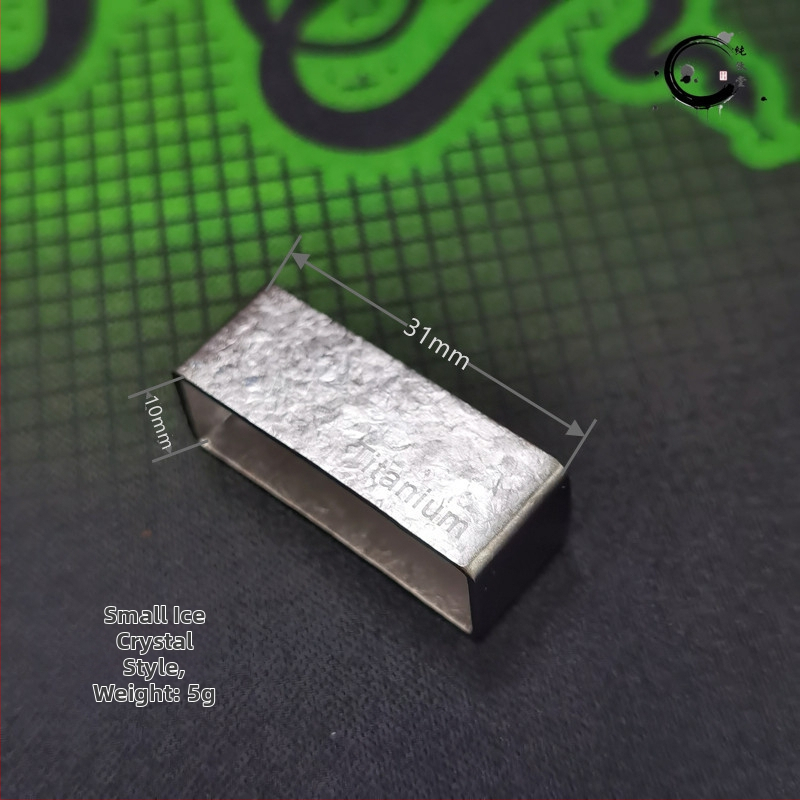 Xinxin Titanium prsten za pojas i igličasta kopča — čisto titan, otporno na koroziju, udoban