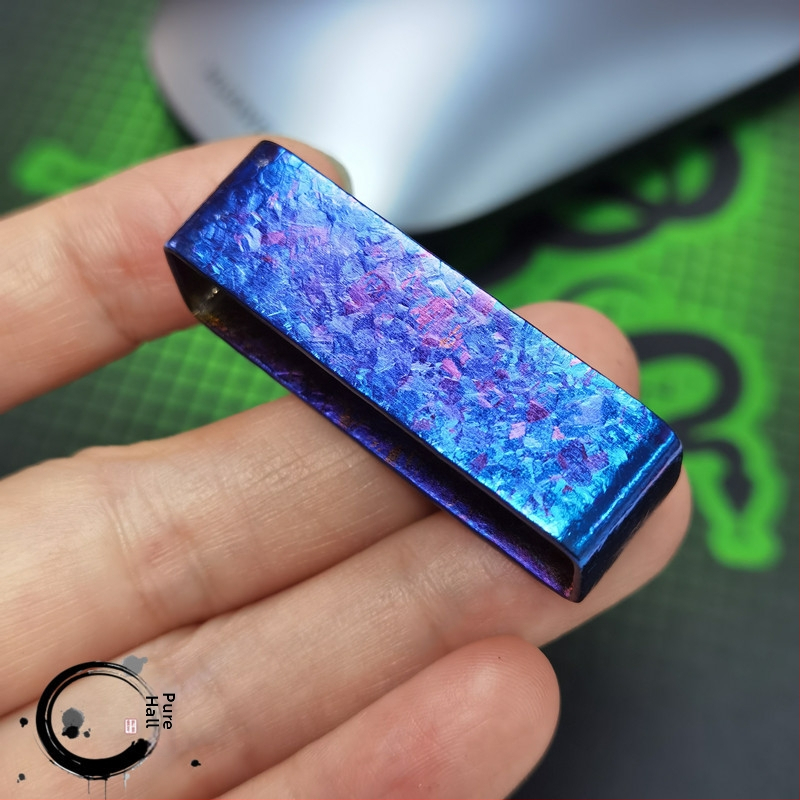 Xinxin Titanium prsten za pojas i igličasta kopča — čisto titan, otporno na koroziju, udoban