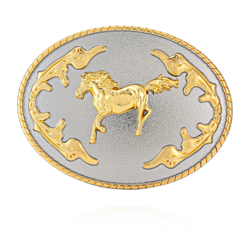 Ötvözet övcsat lófej motívummal, Western cowboy stílusban, sima csat, tökéletes lovagláshoz és esküvőkhöz, minden évszakban használható, 2025 tavaszán jön ki