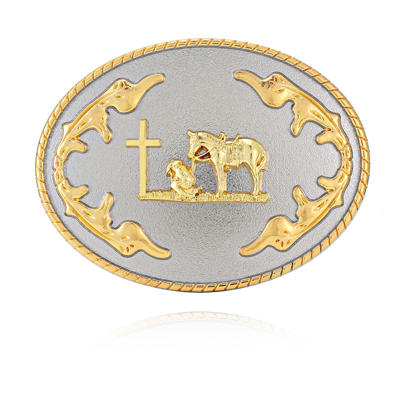 Ötvözet övcsat lófej motívummal, Western cowboy stílusban, sima csat, tökéletes lovagláshoz és esküvőkhöz, minden évszakban használható, 2025 tavaszán jön ki