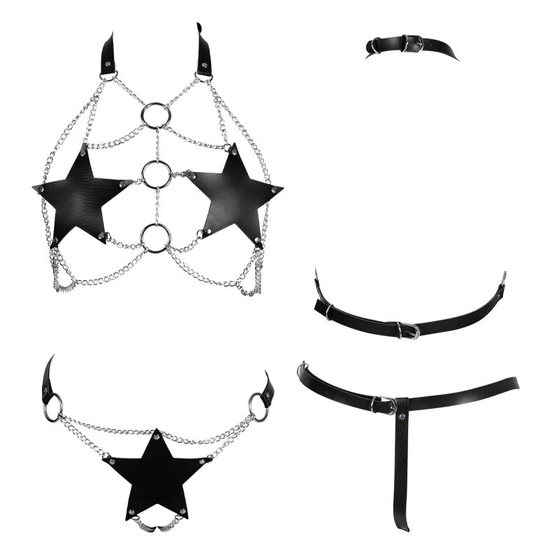 Accesoriu de curea sexy cu stea cu cinci colțuri, aliaj, cataramă cu știft, potrivit pentru primăvară-vară-toamnă, lansat în primăvara 2023