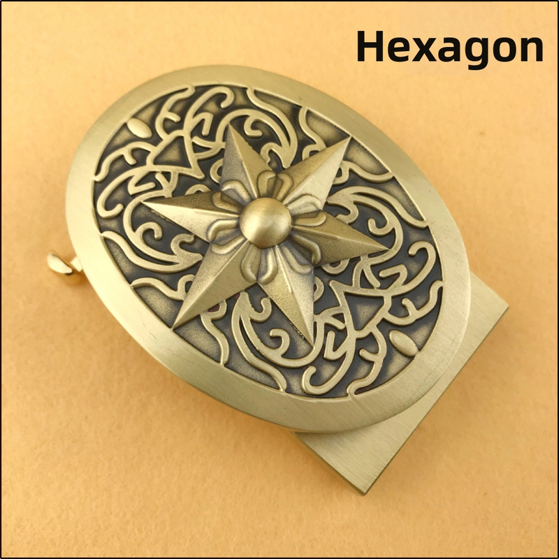 Vaska jostas sprādze ar automātisku aizvērumu, retro stilā, brīvā laika izmantošanai.