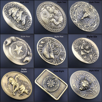 Vīriešu vara jostas sprādze, Vintage stils, gluda sprādze