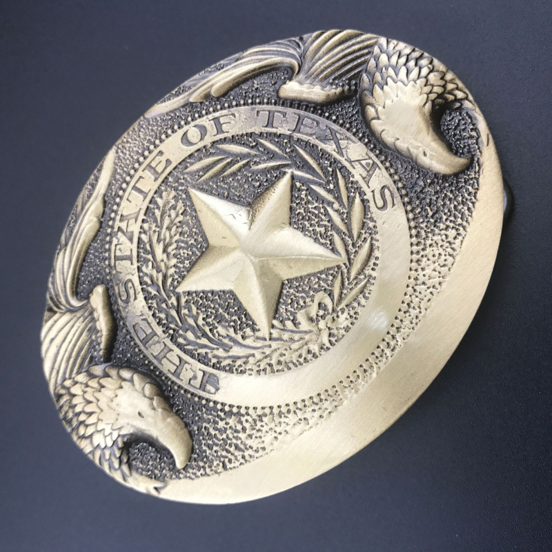 Vīriešu vara jostas sprādze, Vintage stils, gluda sprādze