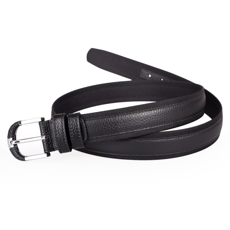 Muški remen od prave teleće kože prvog sloja, kopča od legure s pin kopčom, retro stil