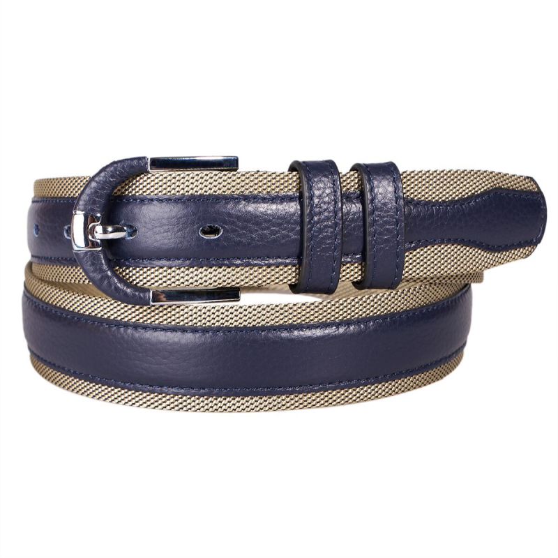 Muški remen od prave teleće kože prvog sloja, kopča od legure s pin kopčom, retro stil