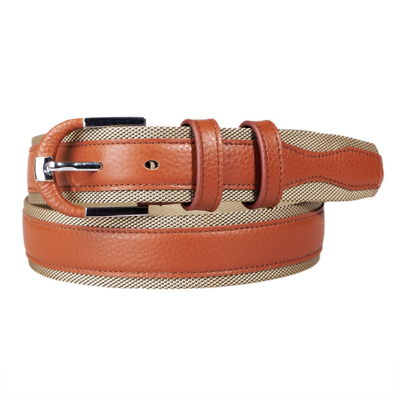 Muški remen od prave teleće kože prvog sloja, kopča od legure s pin kopčom, retro stil