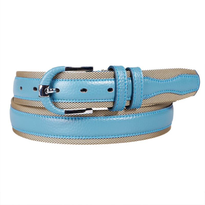 Muški remen od prave teleće kože prvog sloja, kopča od legure s pin kopčom, retro stil