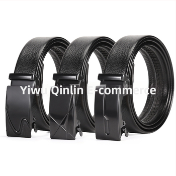 Vyriška juosta iš dirbtinės odos su automatine geležies sagtimi, plotis 2-4 cm, verslo stilius