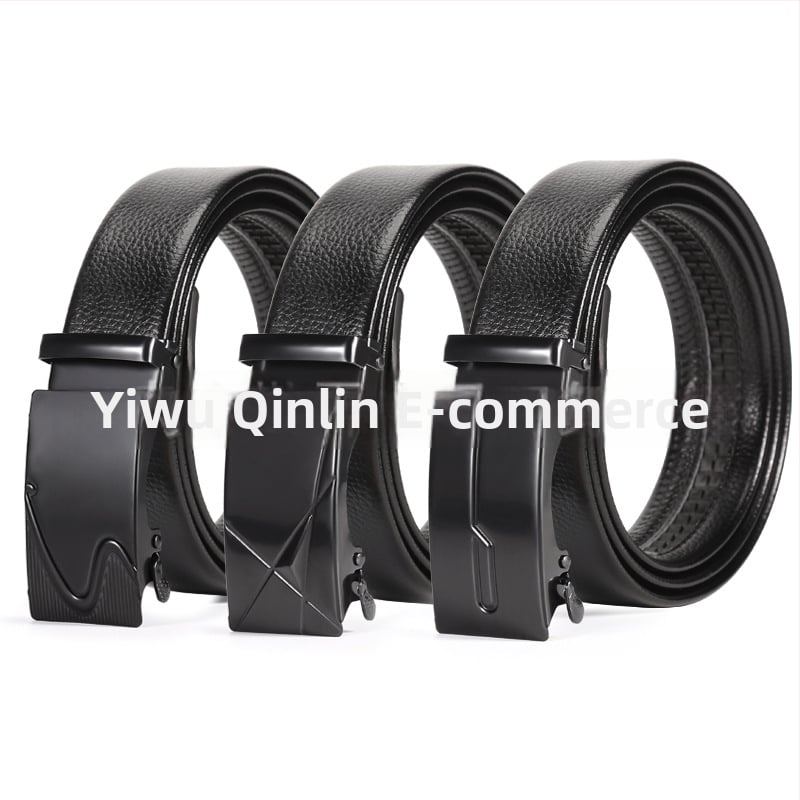 Vyriška juosta iš dirbtinės odos su automatine geležies sagtimi, plotis 2-4 cm, verslo stilius