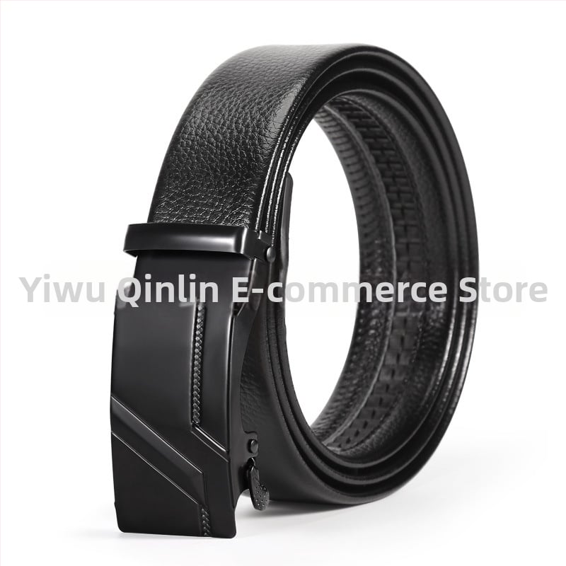 Vyriška juosta iš dirbtinės odos su automatine geležies sagtimi, plotis 2-4 cm, verslo stilius