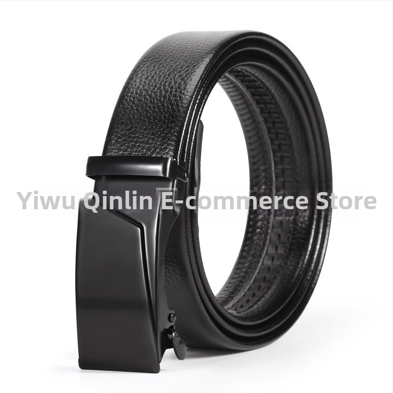 Vyriška juosta iš dirbtinės odos su automatine geležies sagtimi, plotis 2-4 cm, verslo stilius